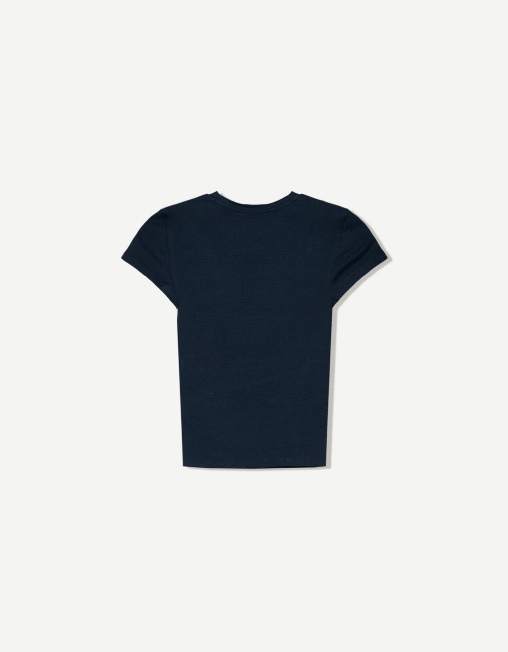 Kadın kısa kollu bisiklet yaka t-shirt
