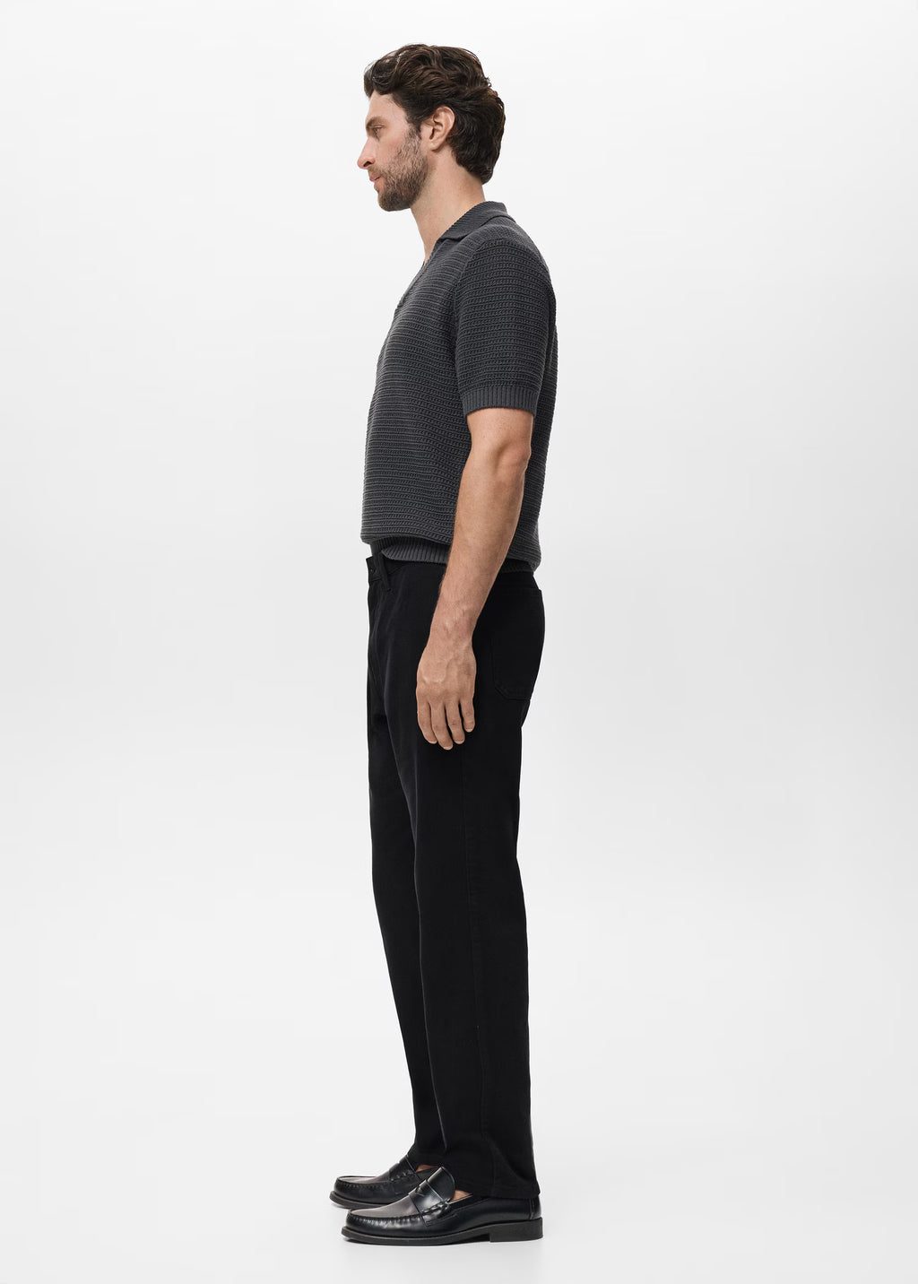 Regular kesim pamuklu jean pantolon